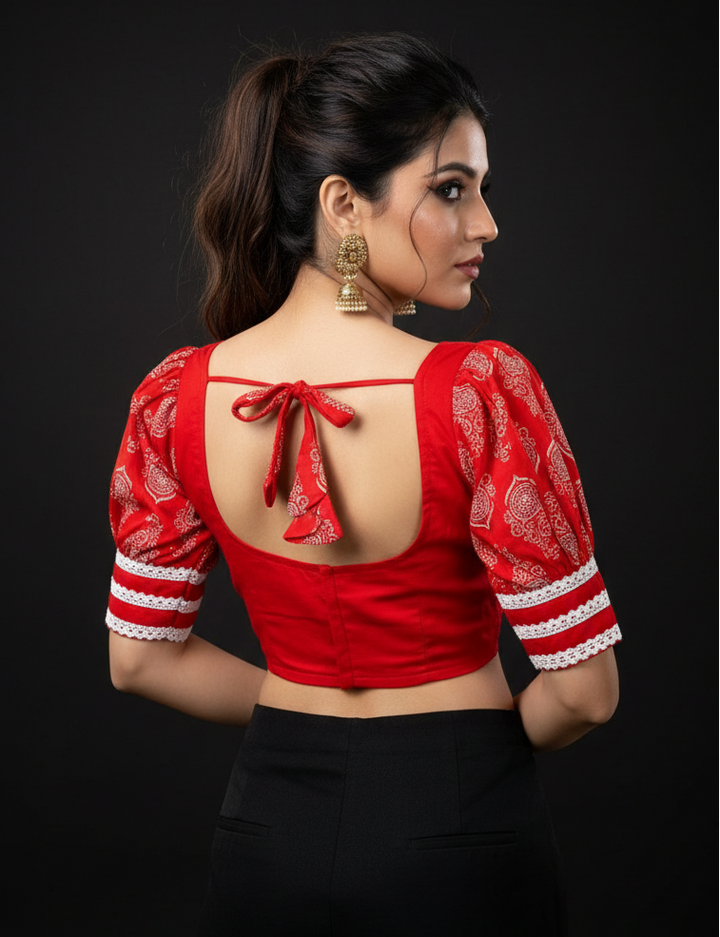 Cultural Curl Cotton Blouse