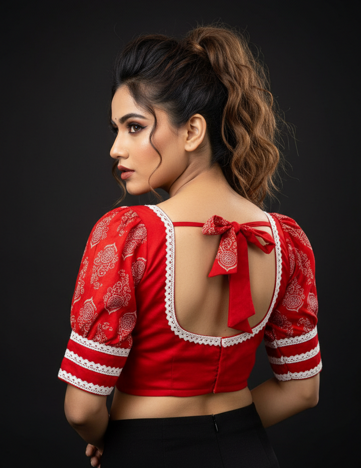 Cultural Curl Cotton Blouse