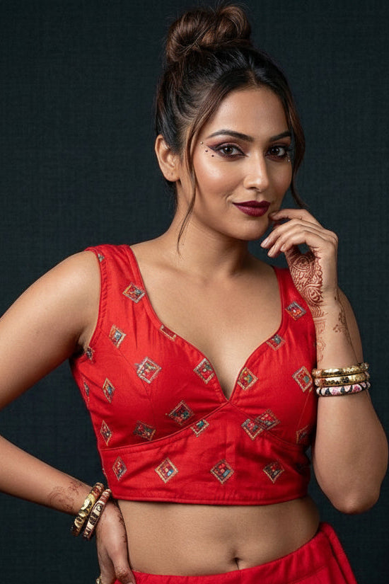 My Date Look-Designer Blouse