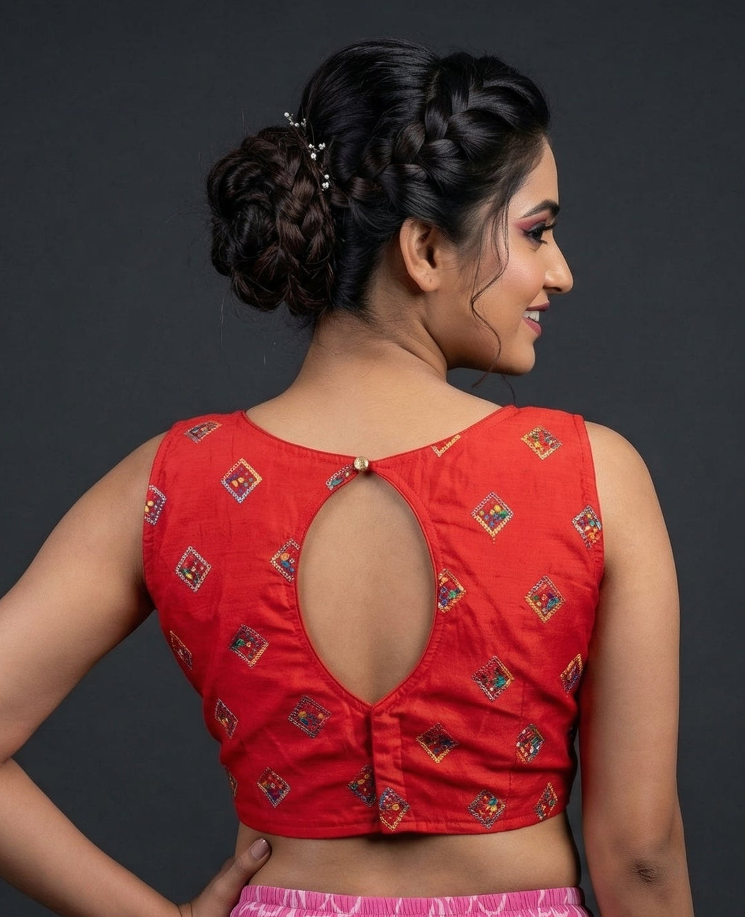 My Date Look-Designer Blouse