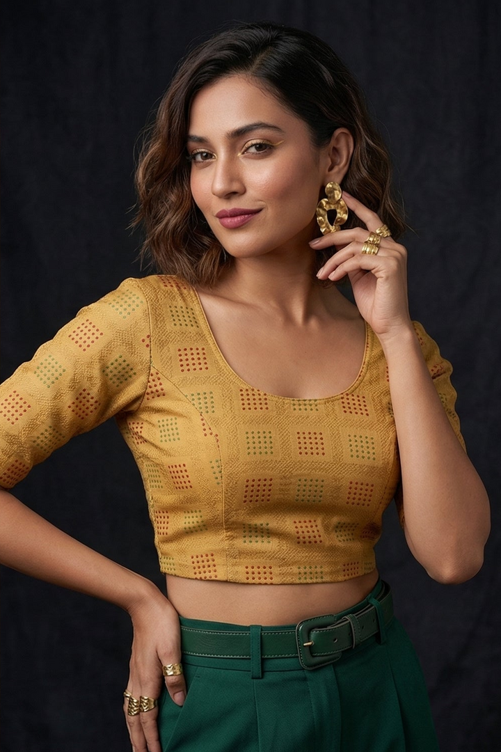 Fashion And Tradition-Stretchable Knitted Blouse