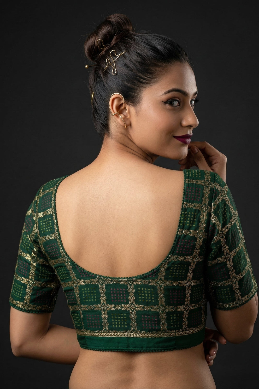 Fashion And Tradition-Stretchable Knitted Blouse