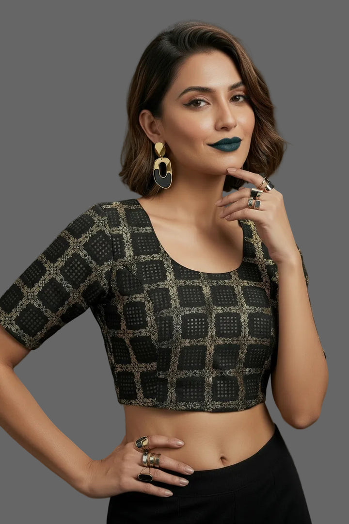 Fashion And Tradition-Stretchable Knitted Blouse