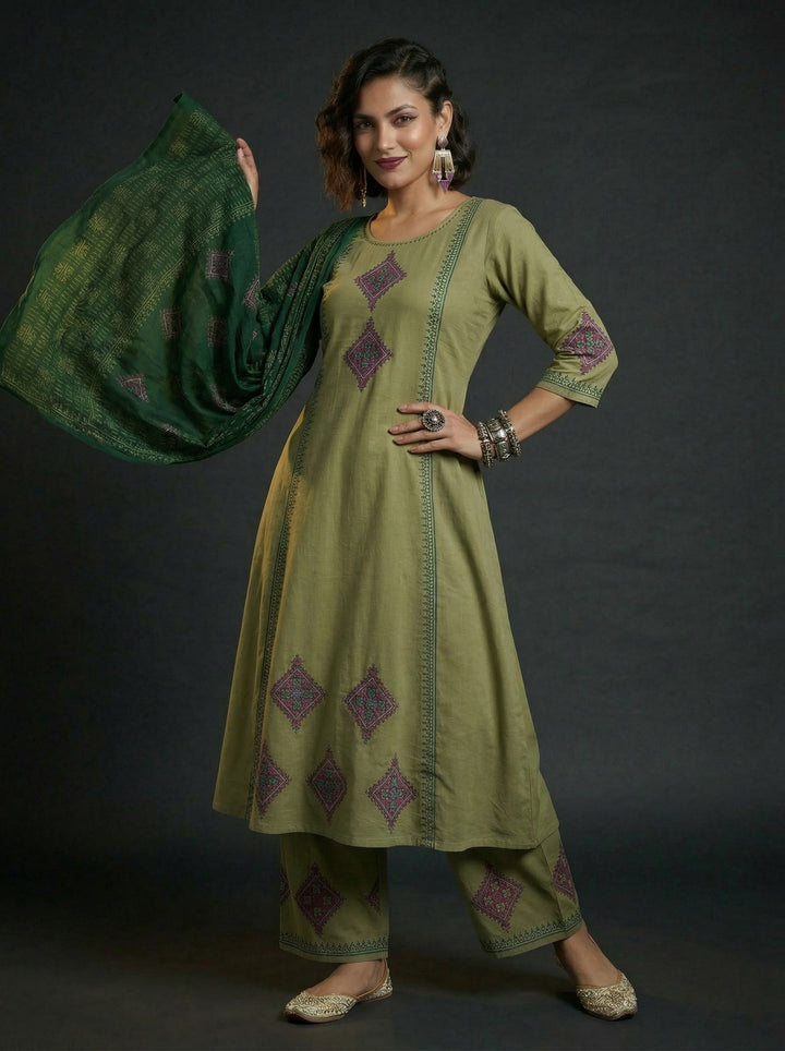 Pure Elegance Cotton Kurti  Suit