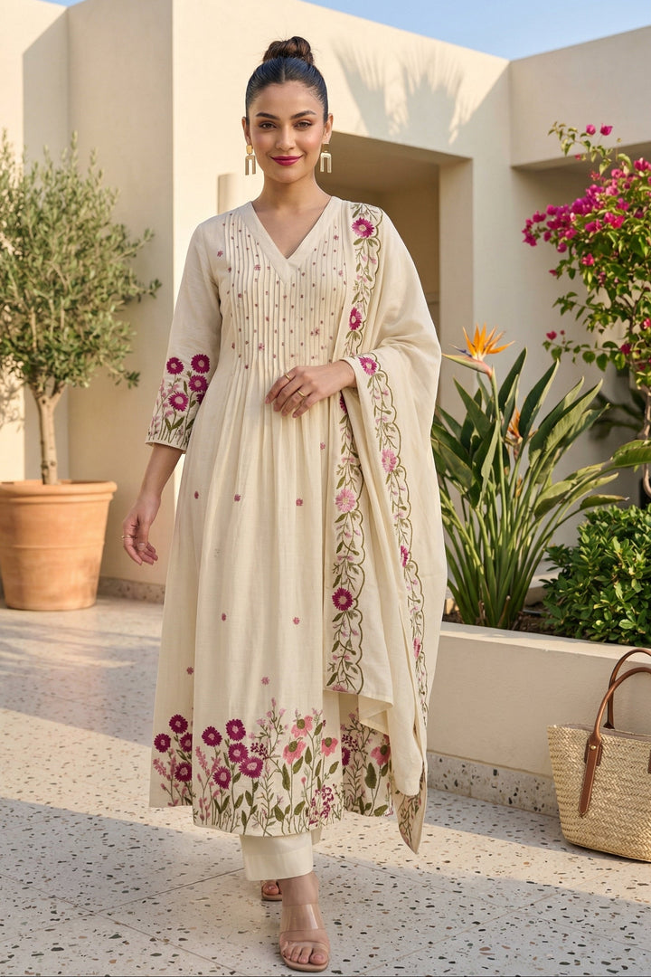 Sun Kissed Cotton Tales(Kurti Set)