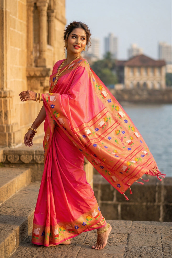 Mumbai Mood Sarees(Paithani Silk)