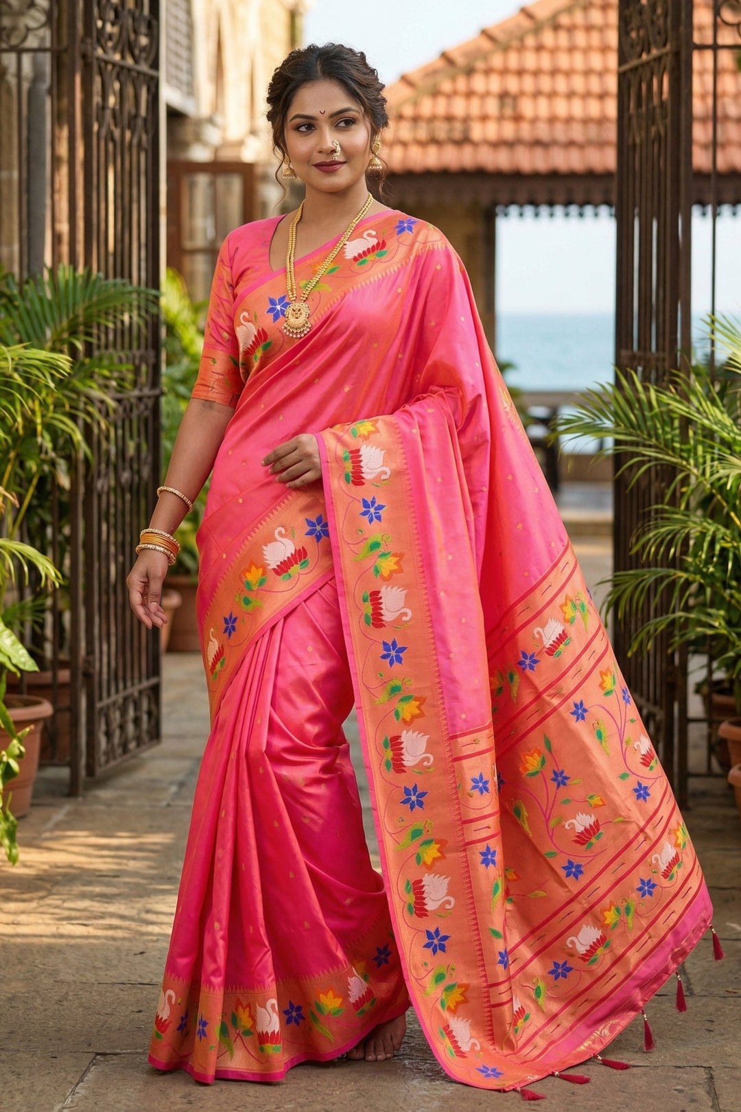 Mumbai Mood Sarees(Paithani Silk)