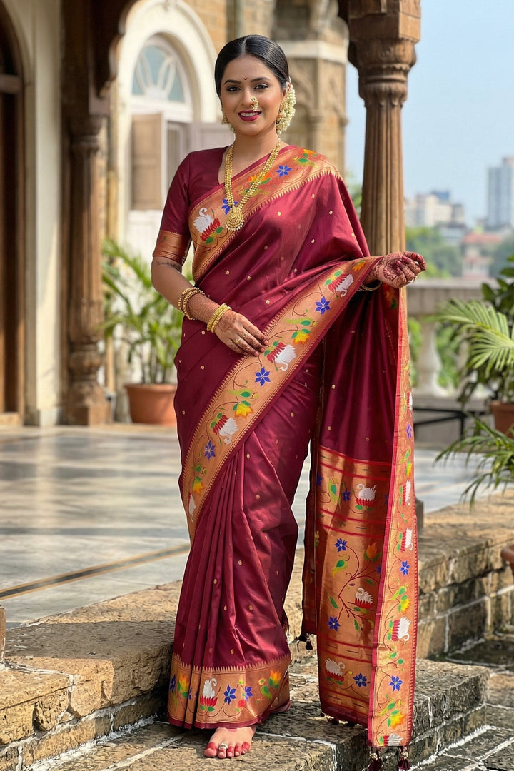 Mumbai Mood Sarees(Paithani Silk)