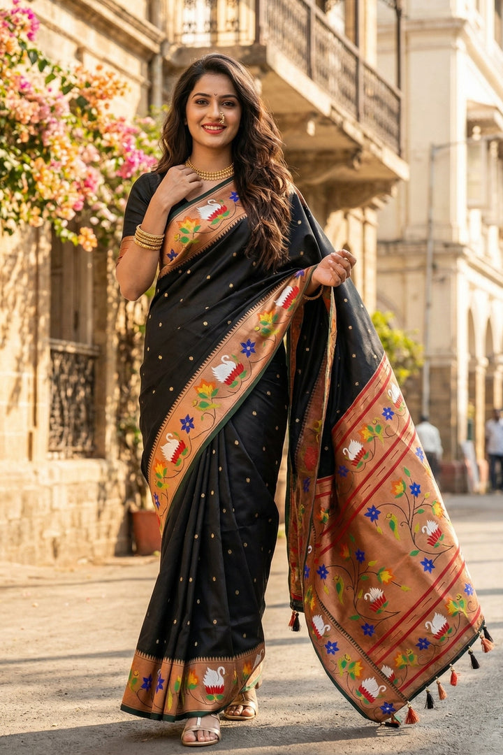 Mumbai Mood Sarees(Paithani Silk)