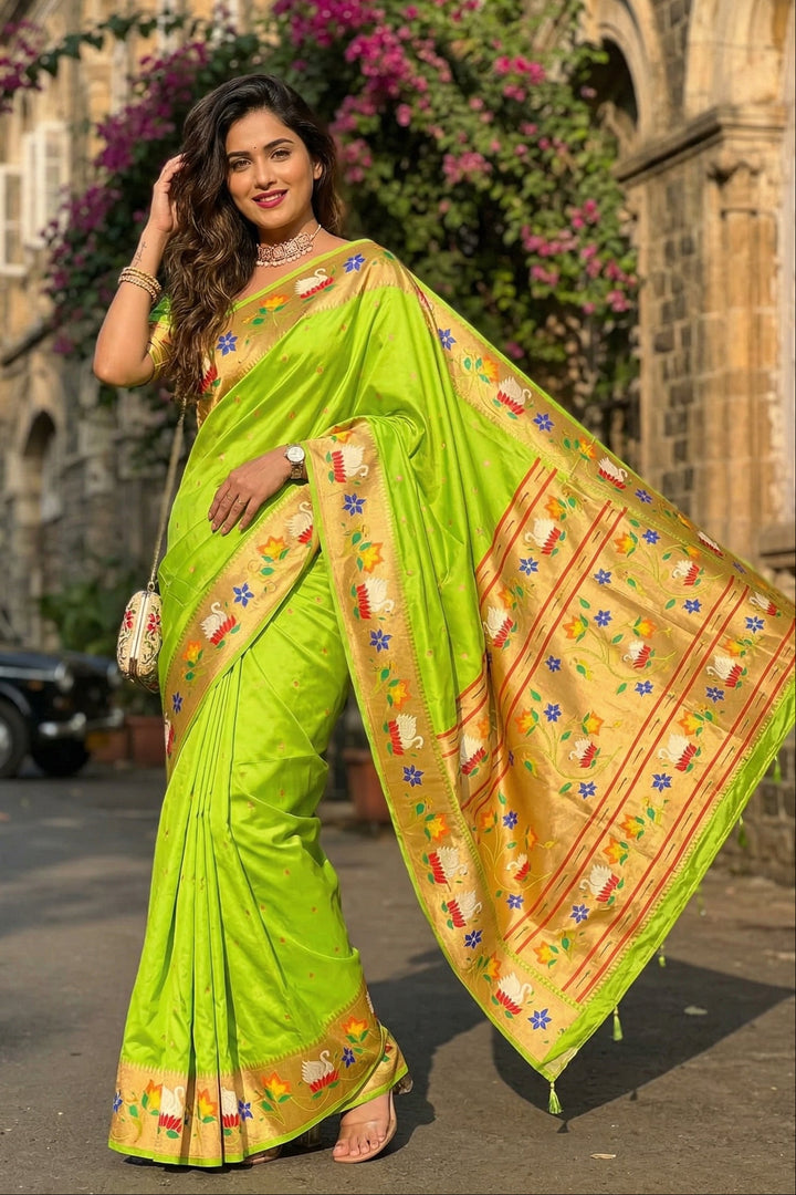 Mumbai Mood Sarees(Paithani Silk)