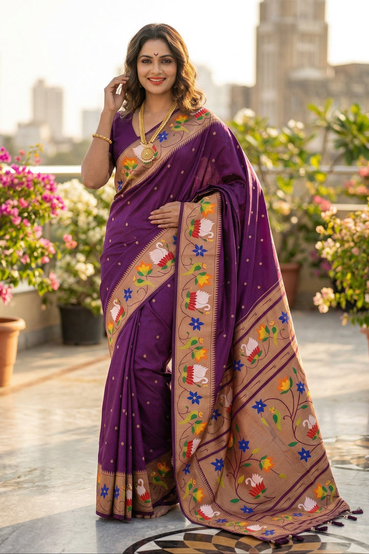 Mumbai Mood Sarees(Paithani Silk)