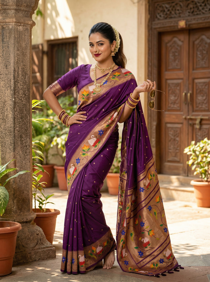 Mumbai Mood Sarees(Paithani Silk)