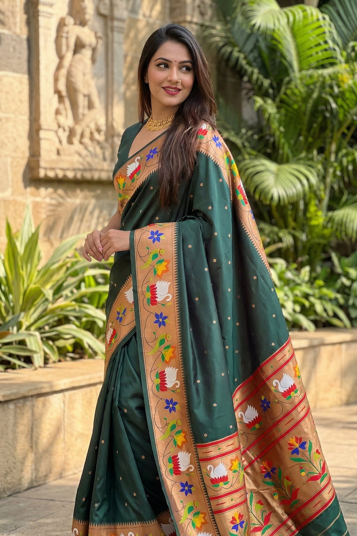 Mumbai Mood Sarees(Paithani Silk)