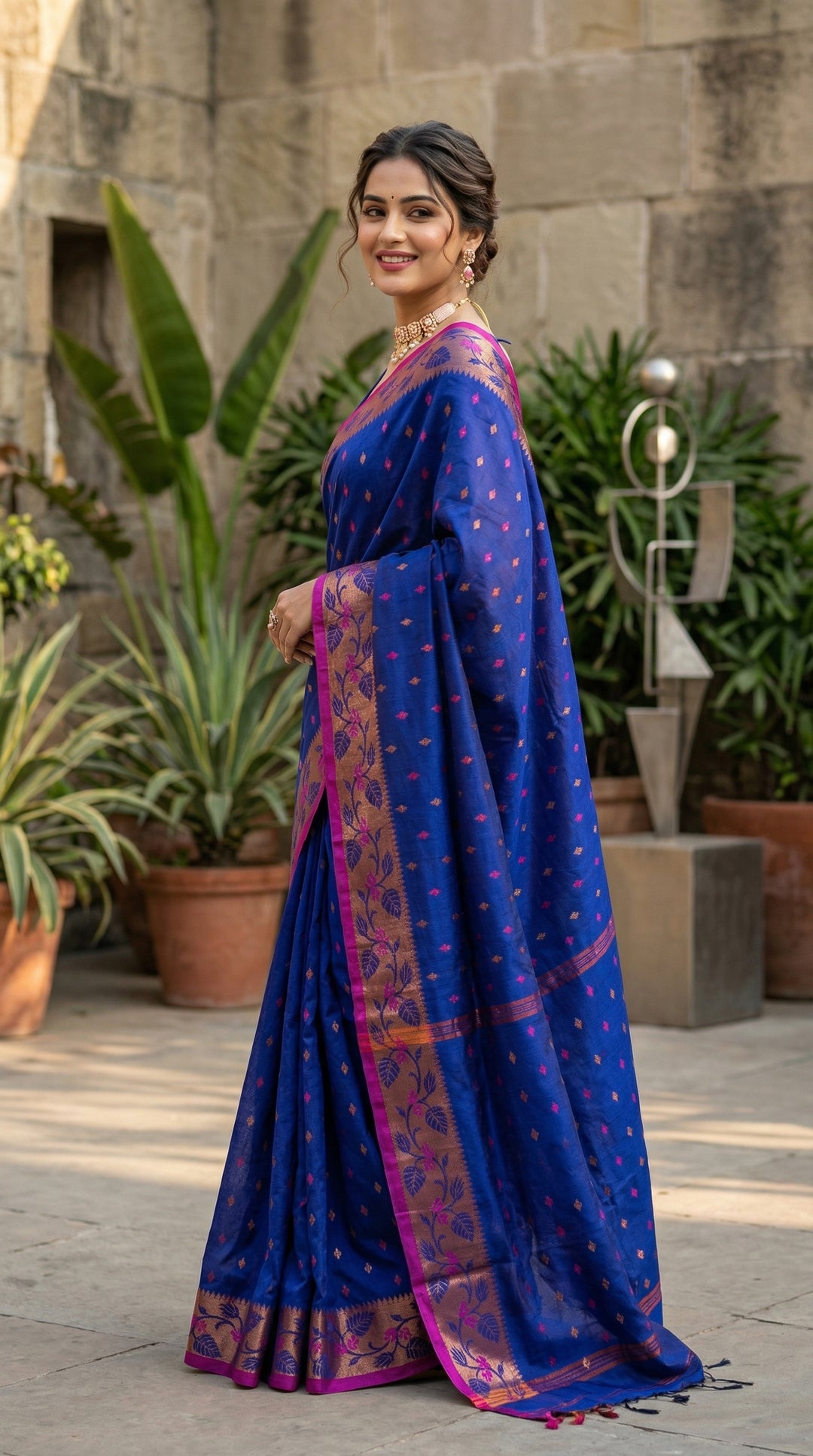 Metro Muse Khadi Cotton Saree