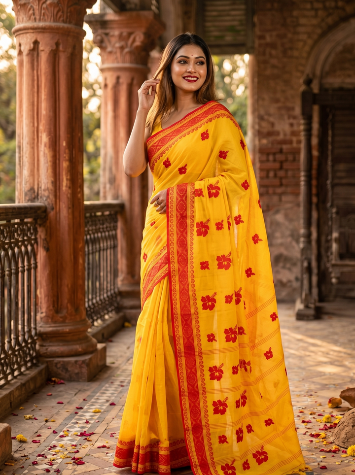 Ashtami Tangail Tant Cotton Saree