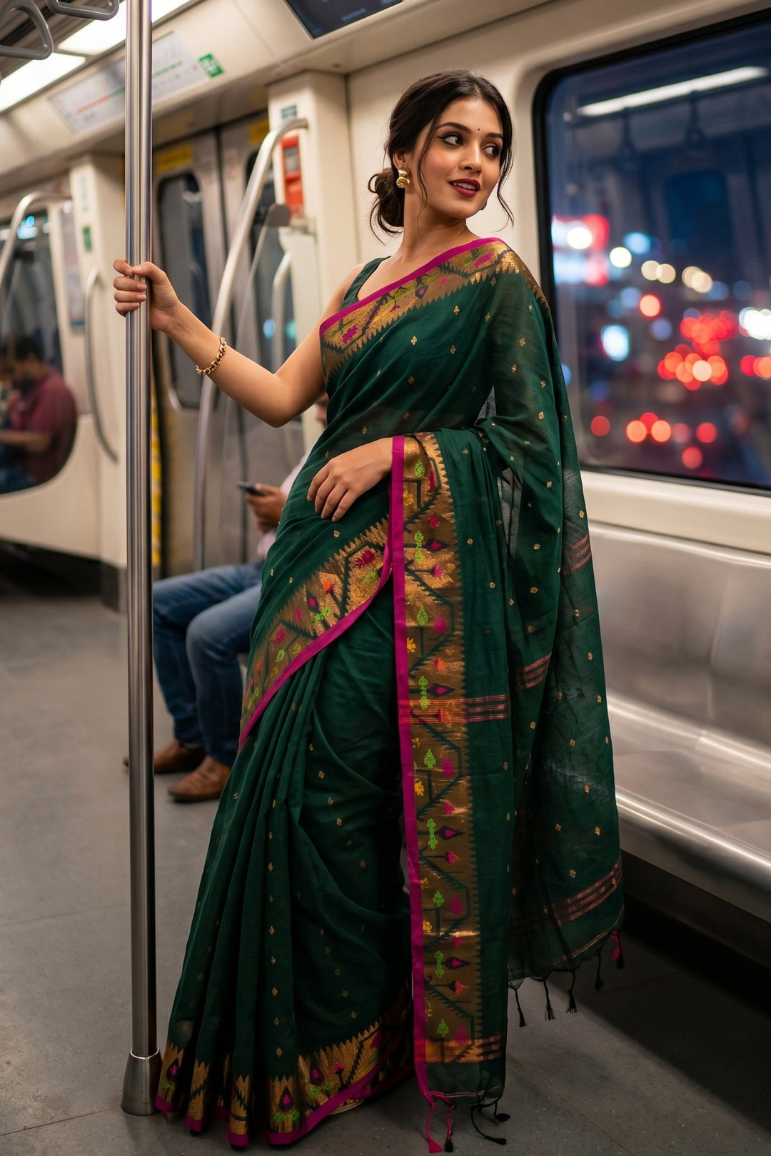 Metro Muse Khadi Cotton Saree