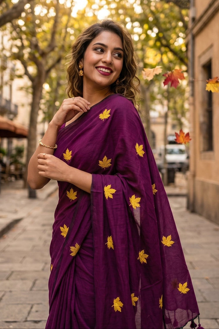 Khudse Mohabbat Khadi Cotton Saree