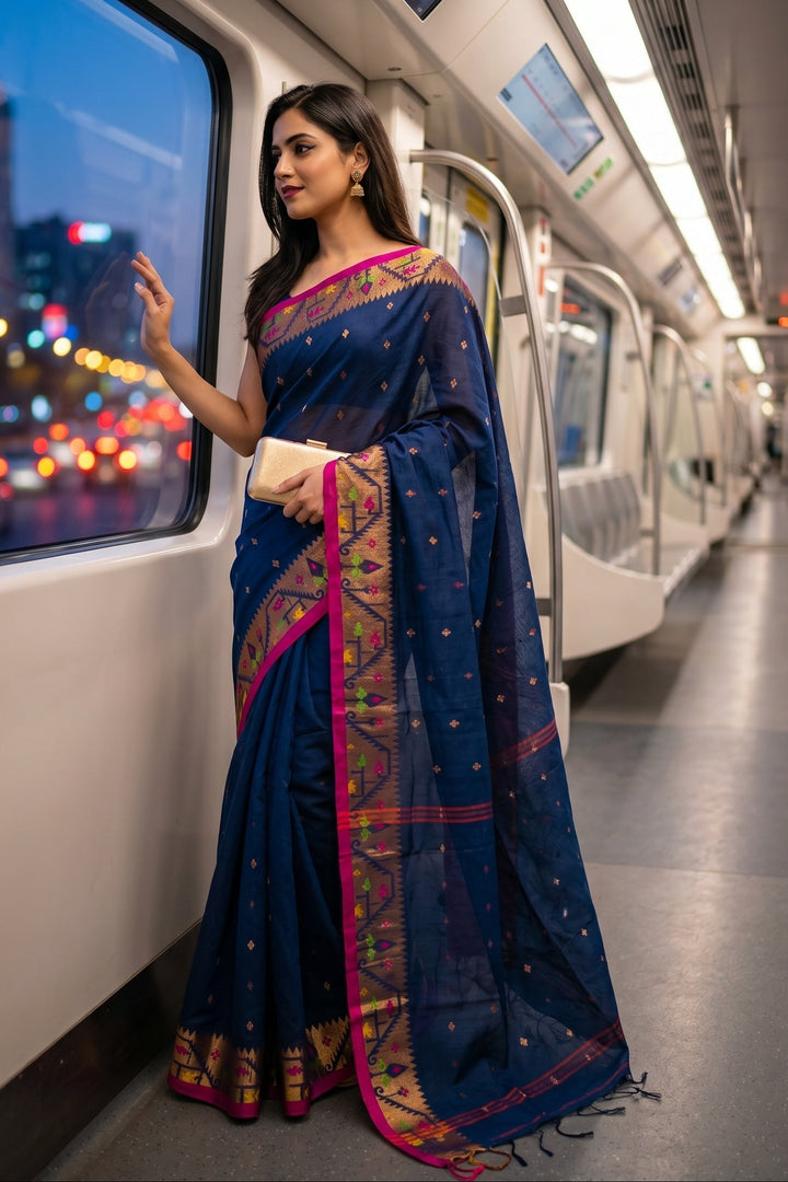 Metro Muse Khadi Cotton Saree