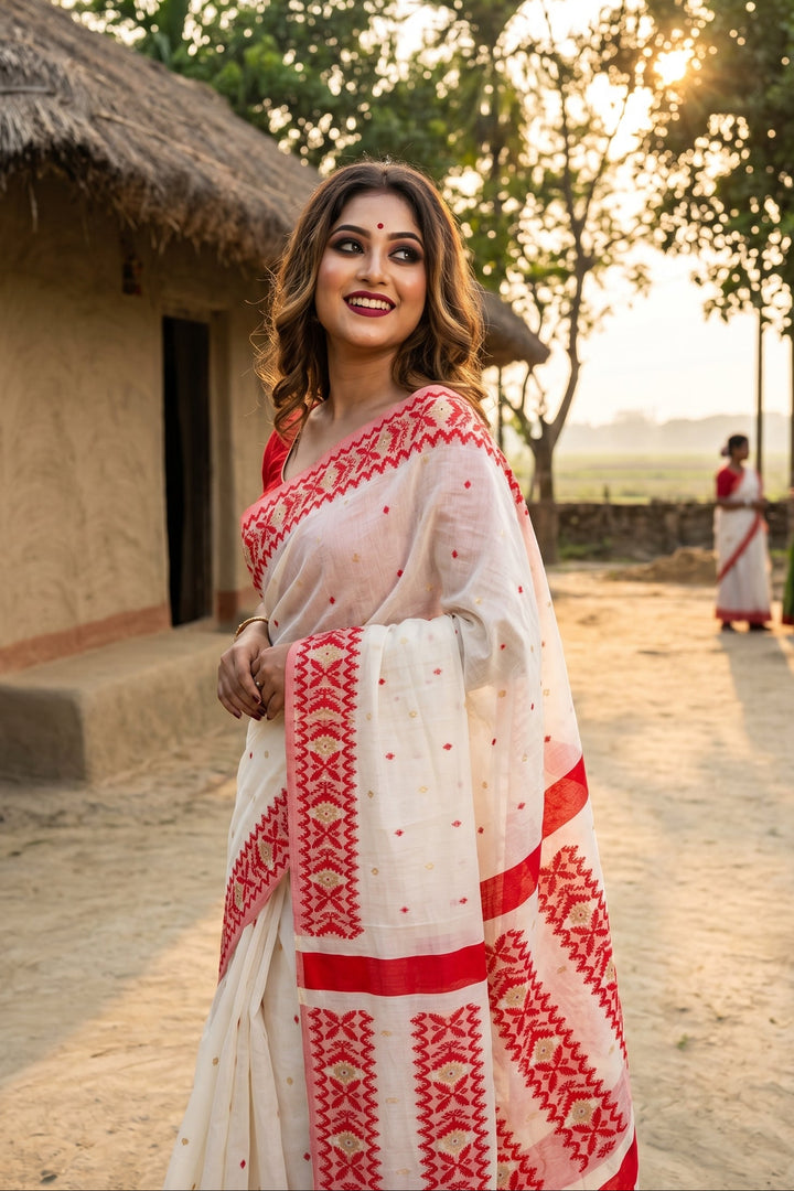 সৌন্দর্য-Semi Tussar Silk Saree