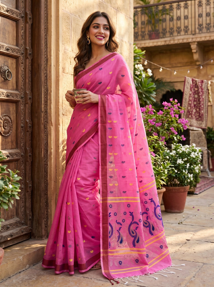 Mayura Chaya Banarasi Khadi Saree