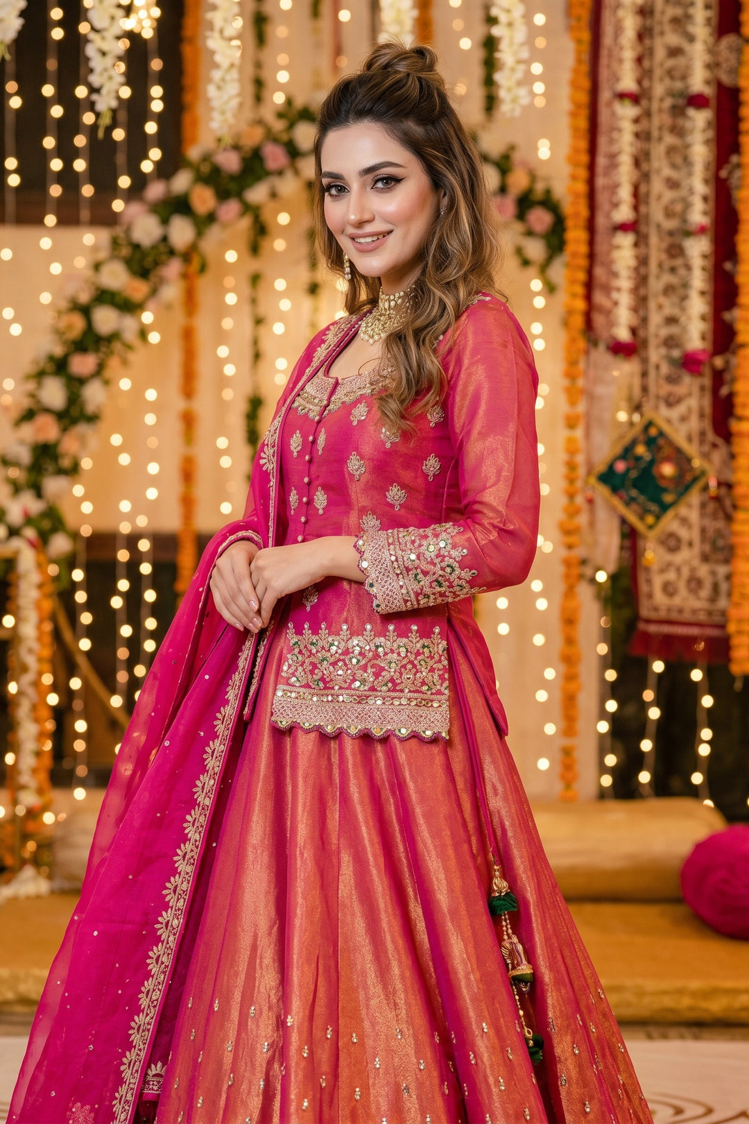 Ethnic Glam Fit Fancy Silk Lehenga