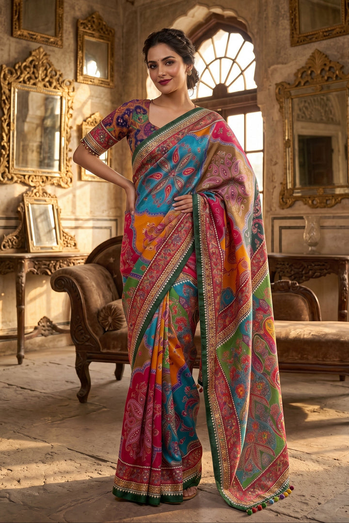 Festival Splash Fancy Silk Saree