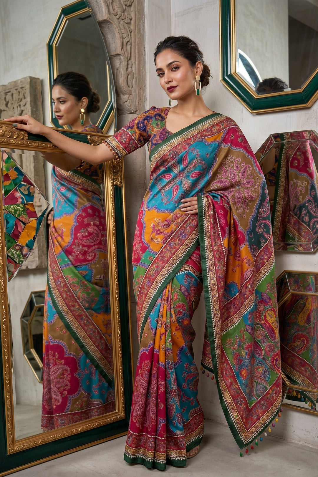 Festival Splash Fancy Silk Saree
