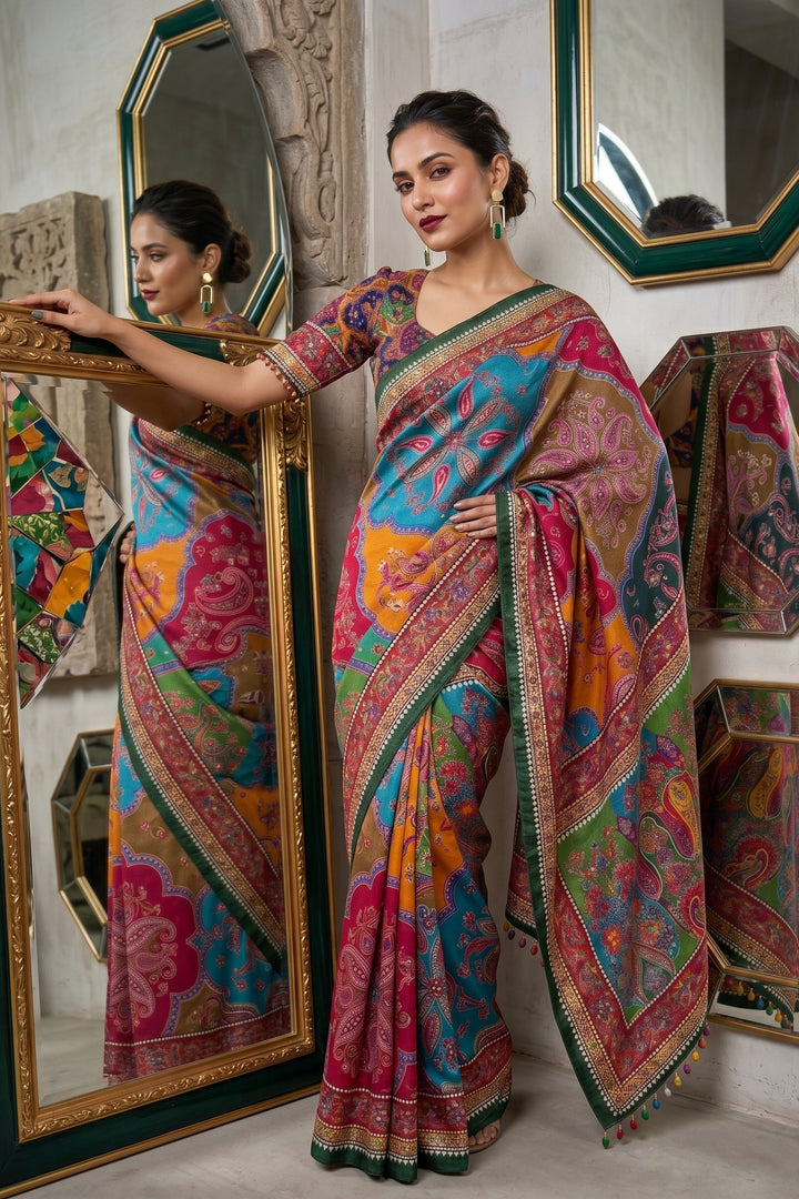 Festival Splash Fancy Silk Saree