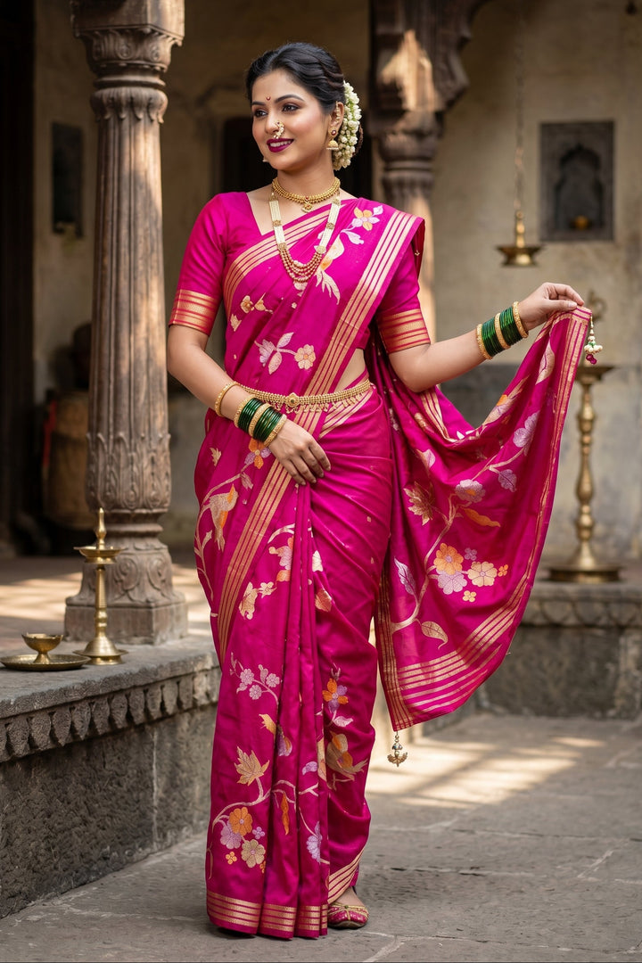 Rhythm of Drapes Crepe Khaddi Silk Saree