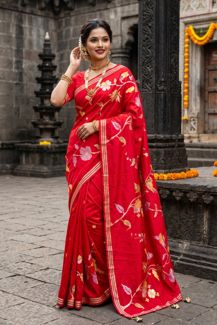 Rhythm of Drapes Crepe Khaddi Silk Saree