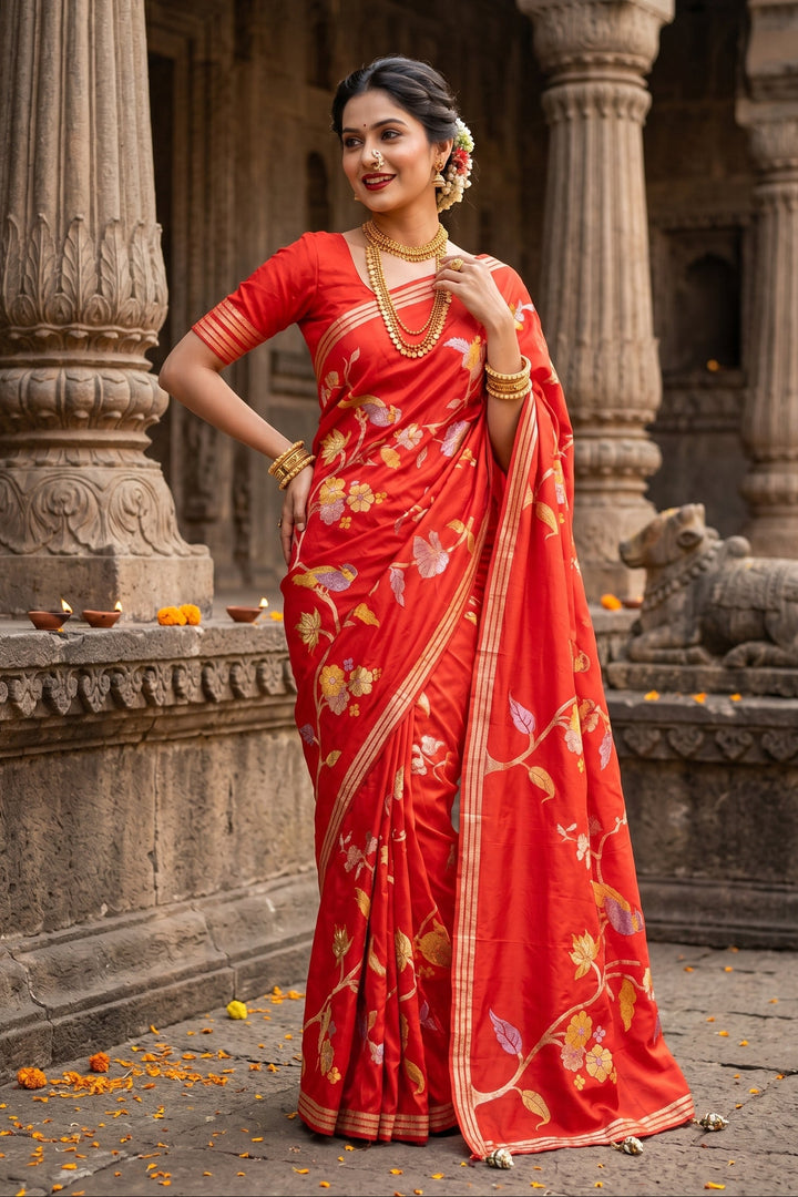 Rhythm of Drapes Crepe Khaddi Silk Saree