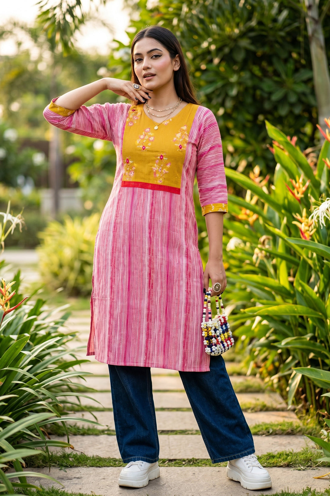 Sun Diva Cotton  Kurti