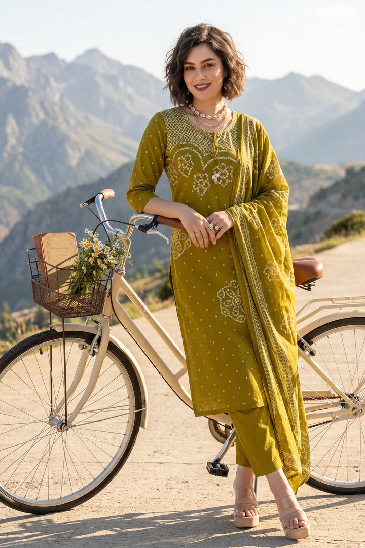 Sweet Girl Cotton Kurti Set