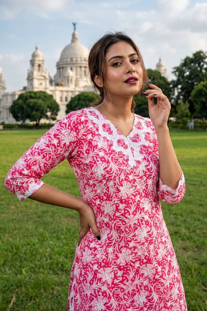 EthniCraze Cotton  Kurti Set