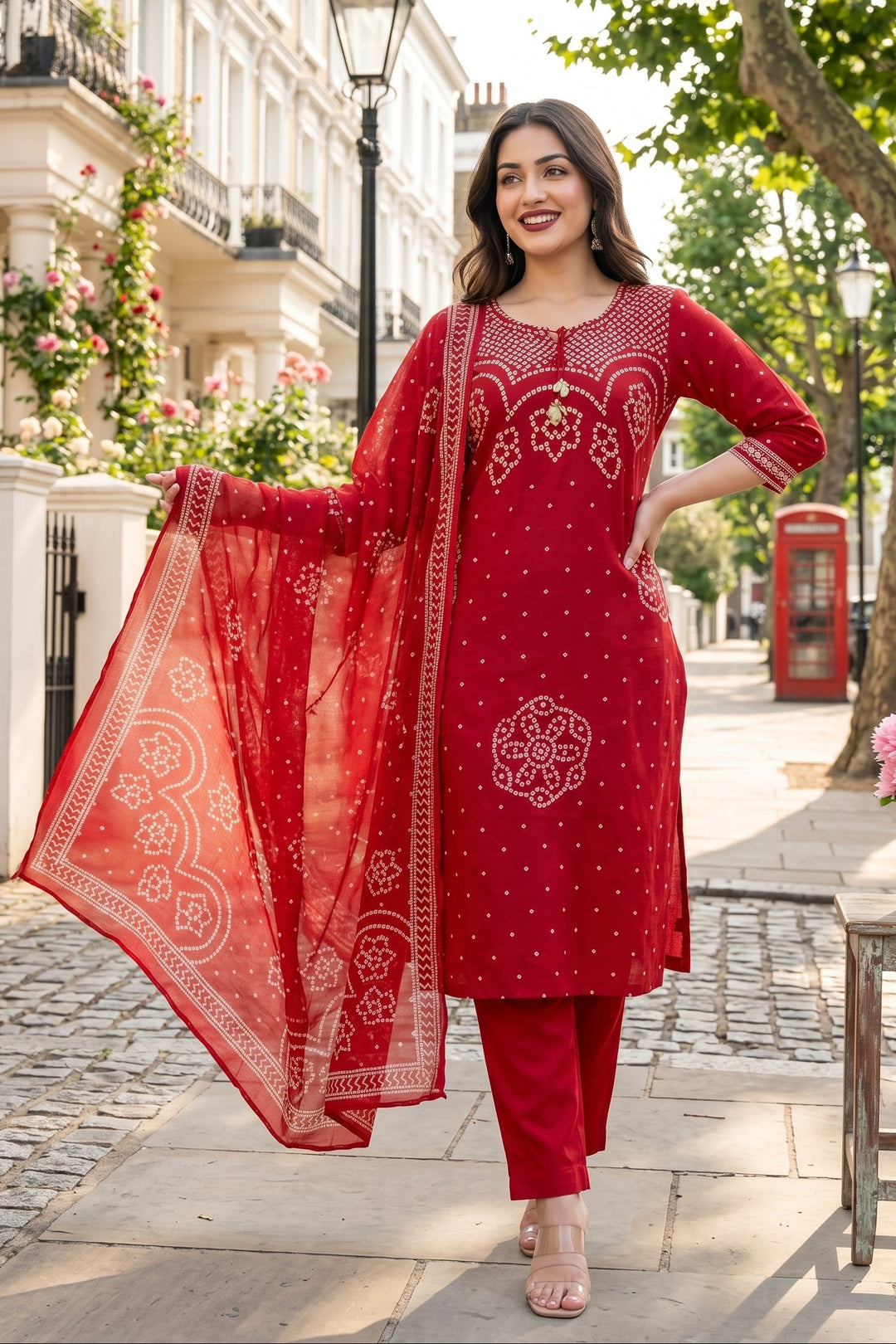 Sweet Girl Cotton Kurti Set