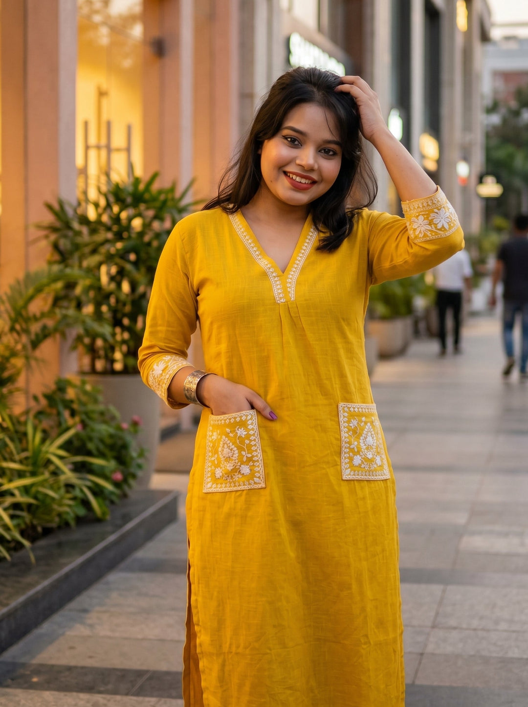 Cloud Whisper - Cotton Kurti Set