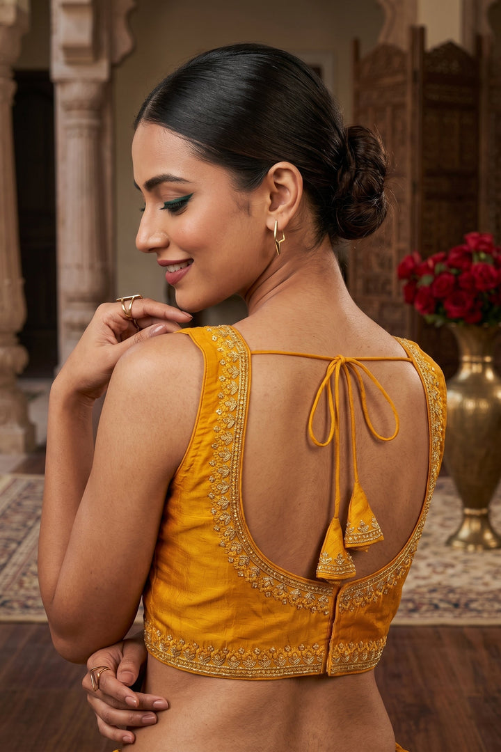 Honey Glow Fendy Silk Blouse