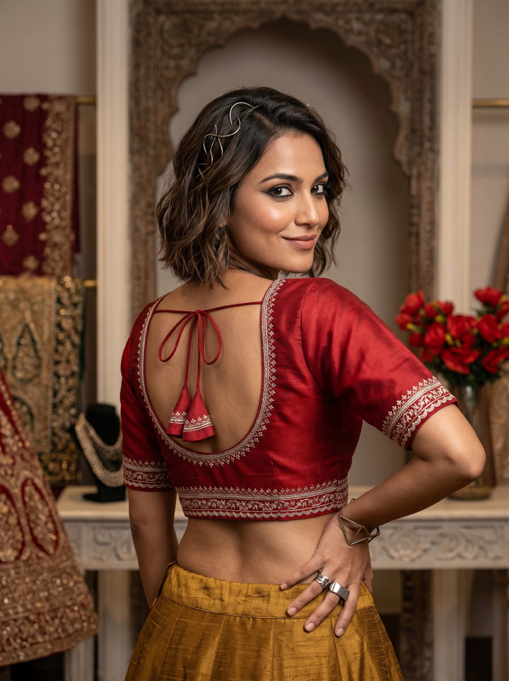 Kanak Madhuri Fancy Silk Blouse