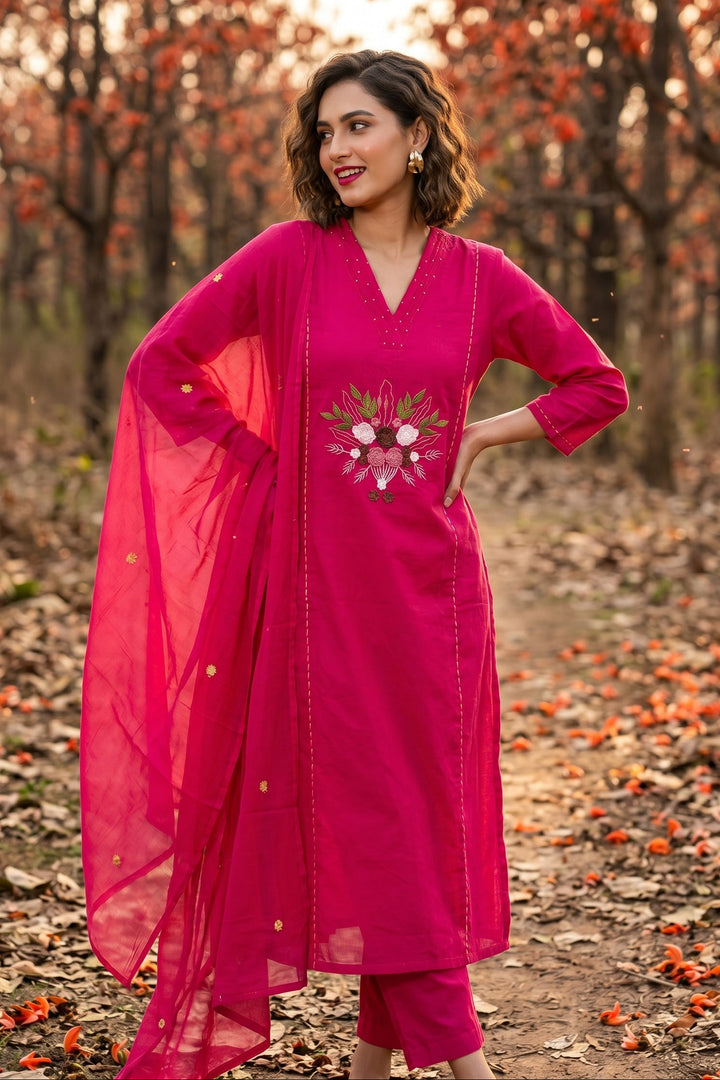 Rainbow Dreams Cotton Kurti Set