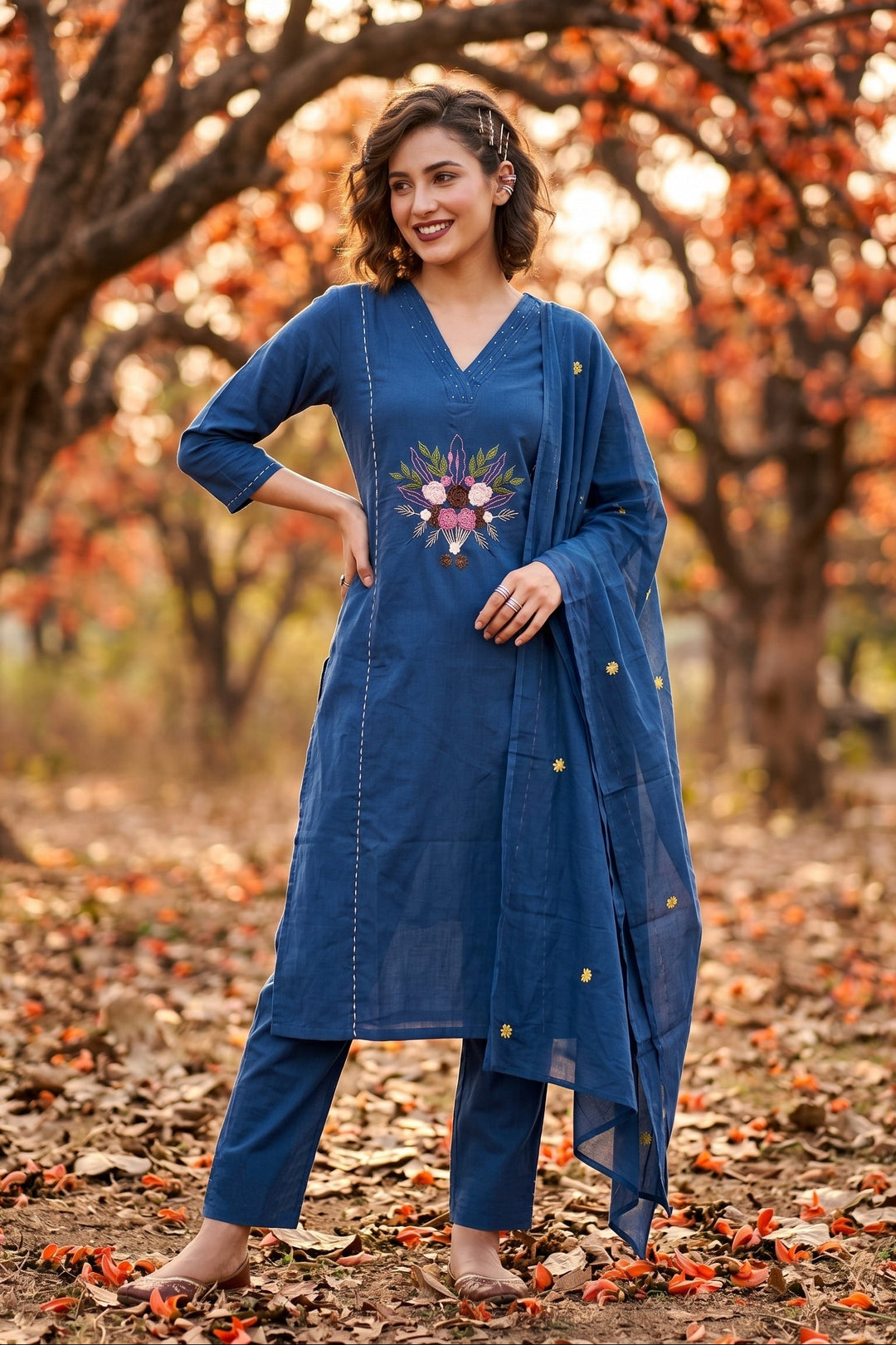Rainbow Dreams Cotton Kurti Set