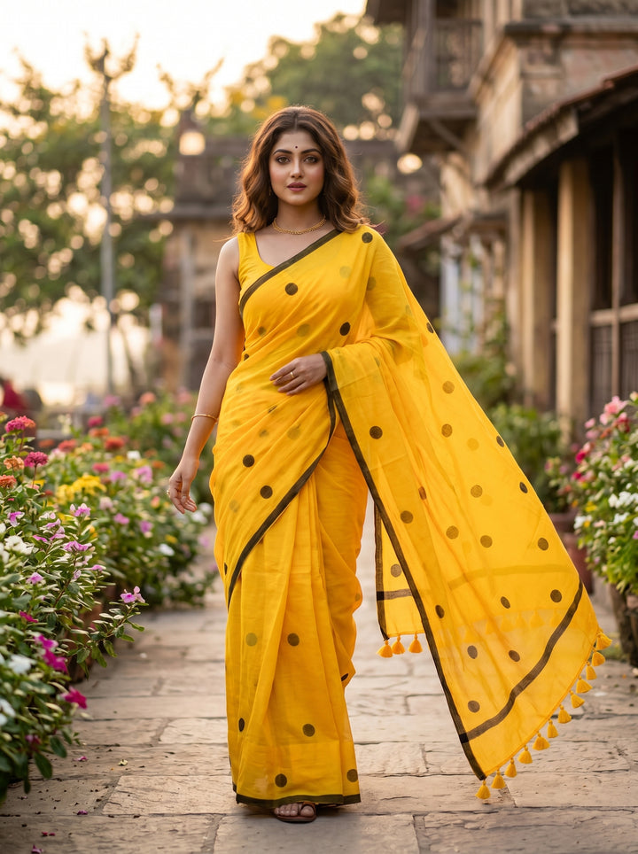 Kheyali Mul Cotton Saree
