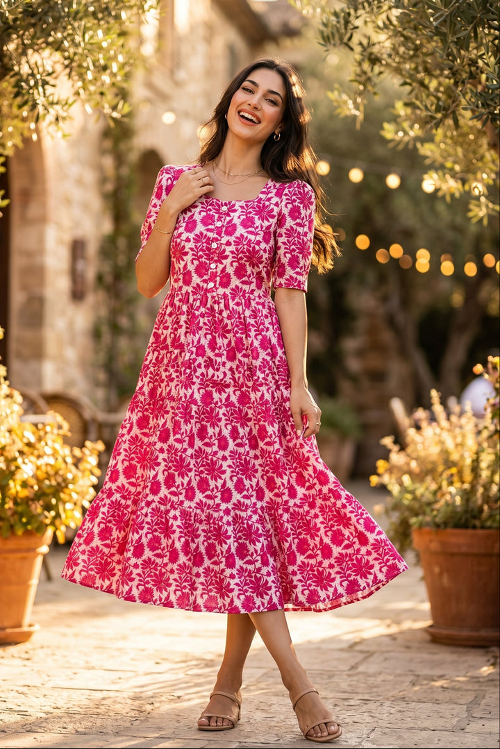 Double Pretty Cotton Gown