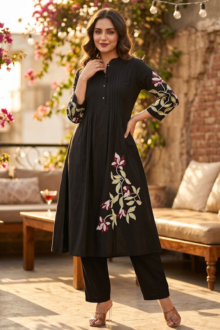 Dazzling Diva-  Embroidered kurti set