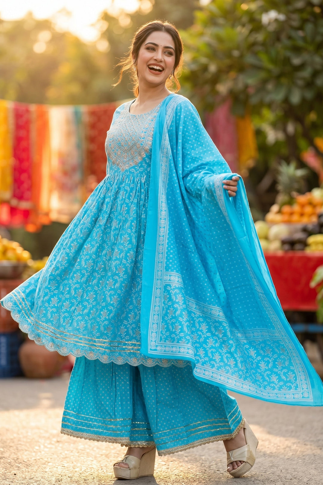 Chaahat Jaipuri Sharara Set