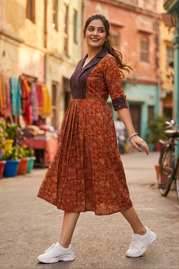 Rang Tarang -Sustainable Long Handloom Dress