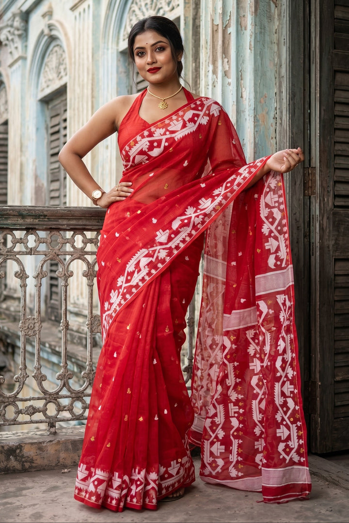 Meghbalika Dhakai Jamdani Saree