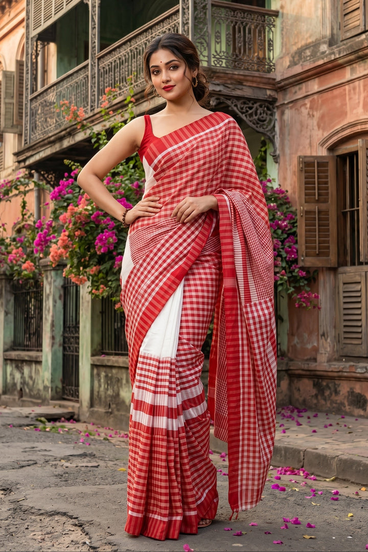 Beautiful In Stripe Cotton Saree