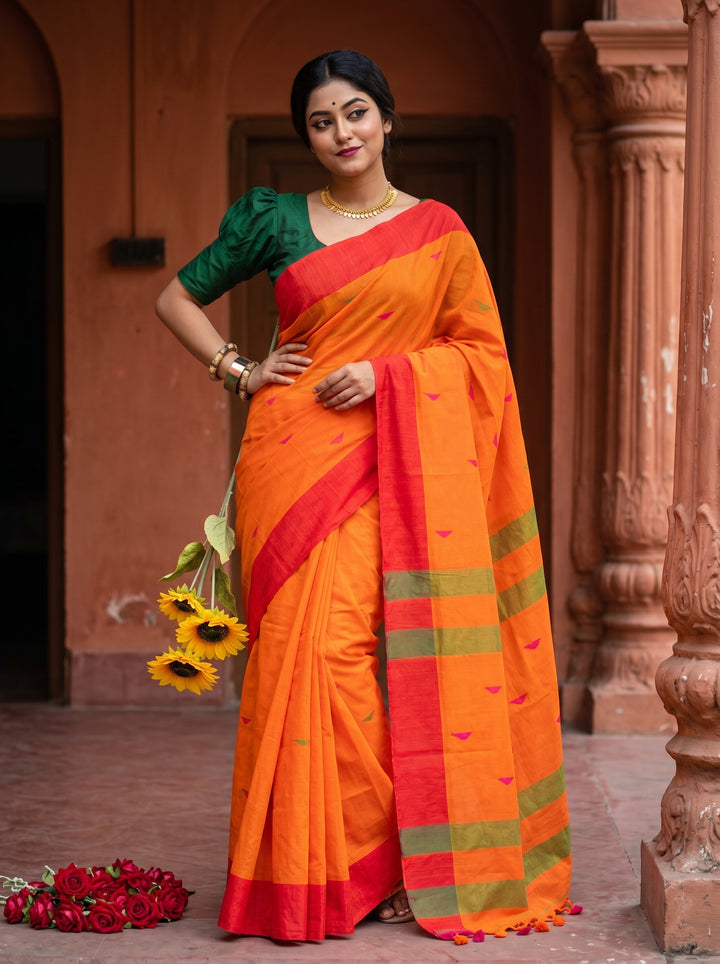 Land Of Bengal Khadi Cotton Saree