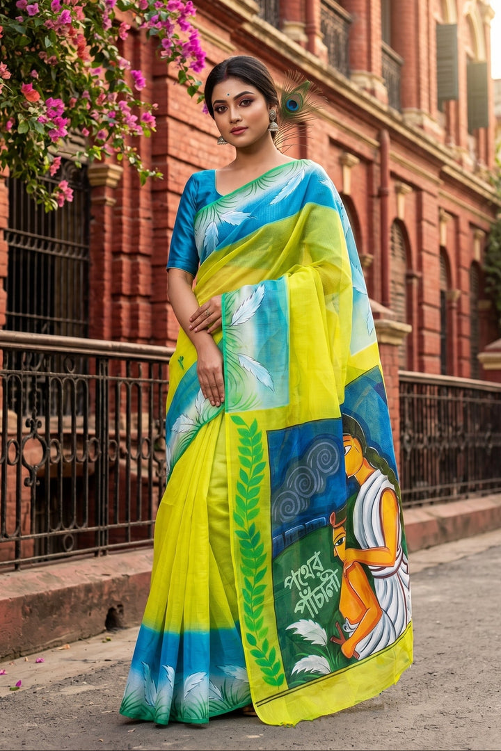 Transformation Hand Painted Kota Saree
