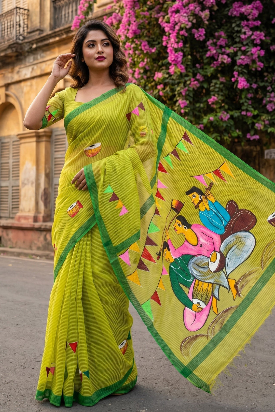 Transformation Hand Painted Kota Saree